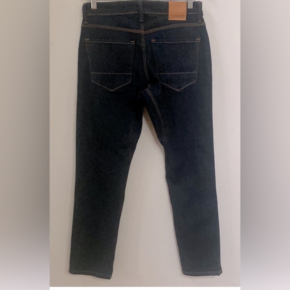 DU/ER (DUER) L2X Slim Fit Stretch Jeans. 32x30. Dark Blue.